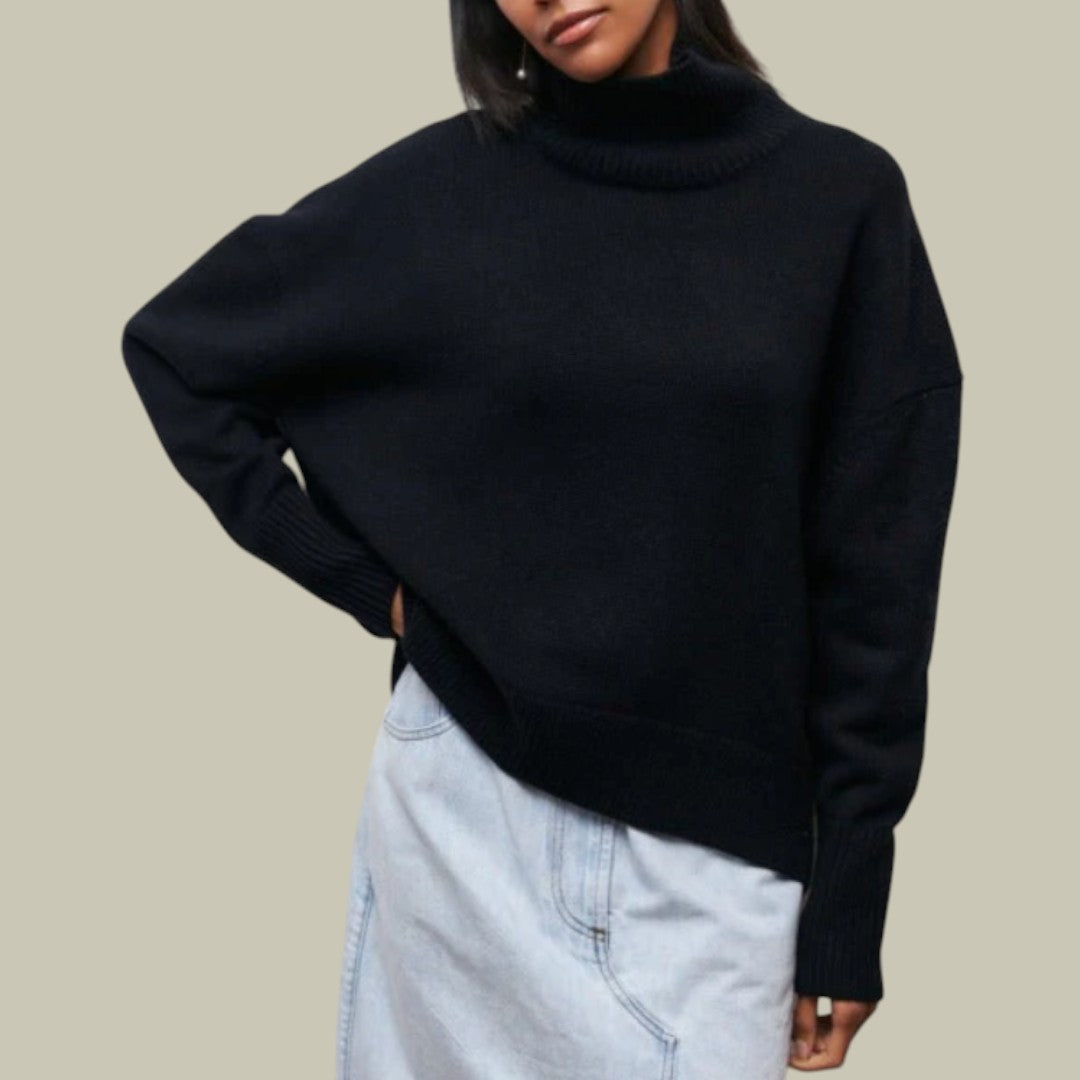 Womens Jumper Oversized Turtleneck
