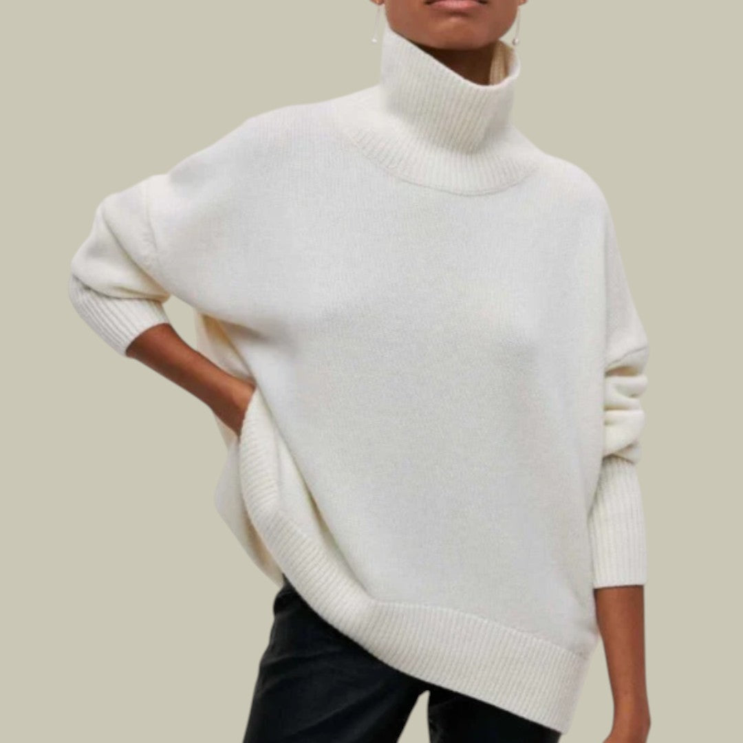 Womens Jumper Oversized Turtleneck