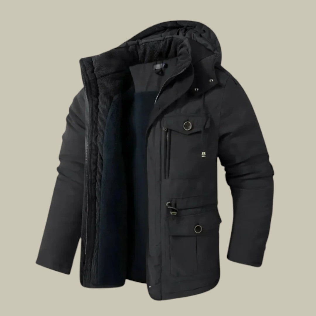 Mens  Parka Winter Warm Hooded