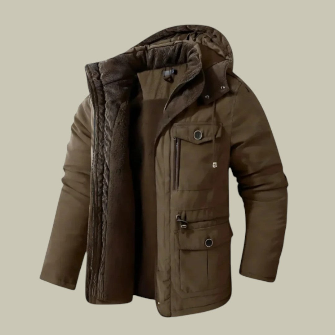 Mens  Parka Winter Warm Hooded