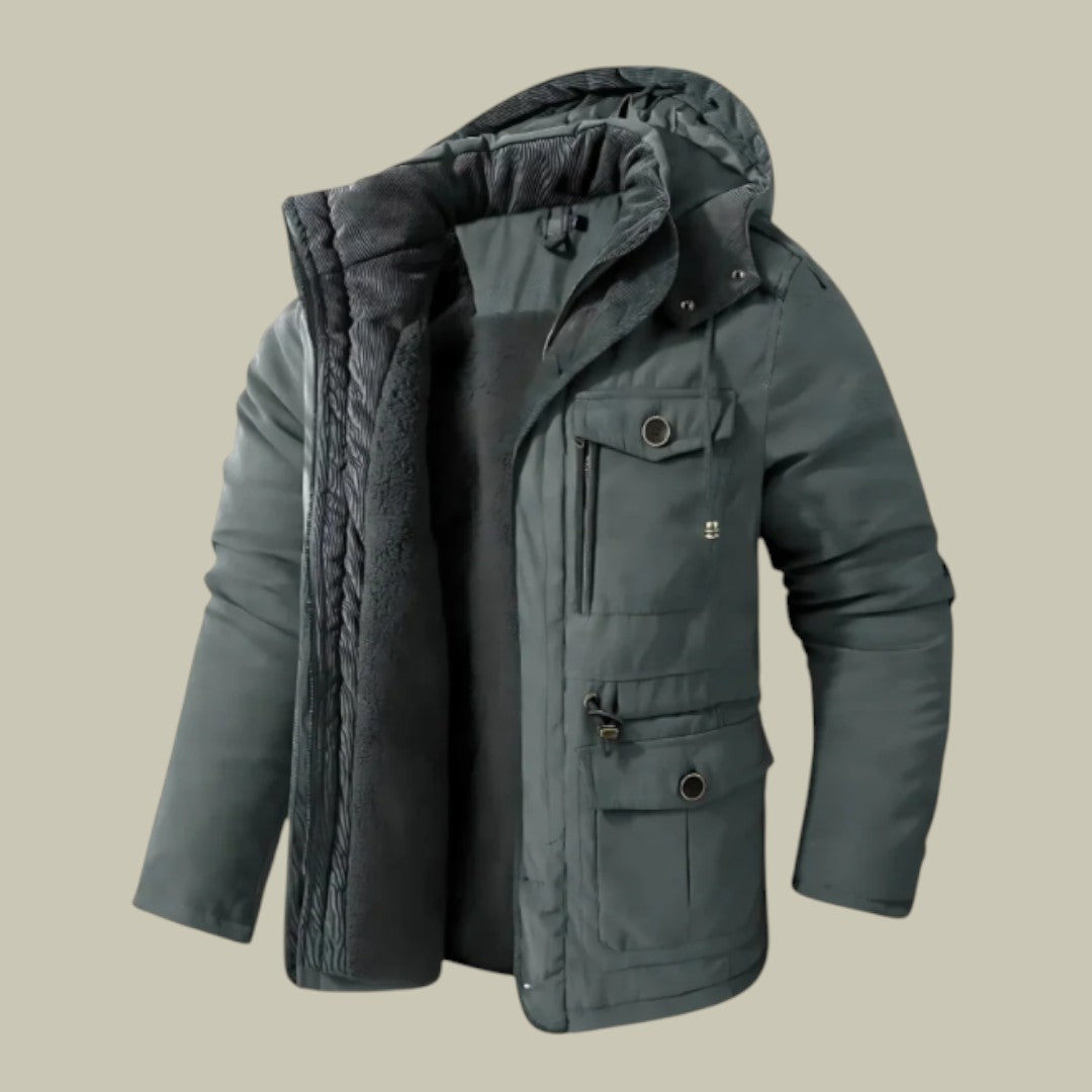 Mens  Parka Winter Warm Hooded