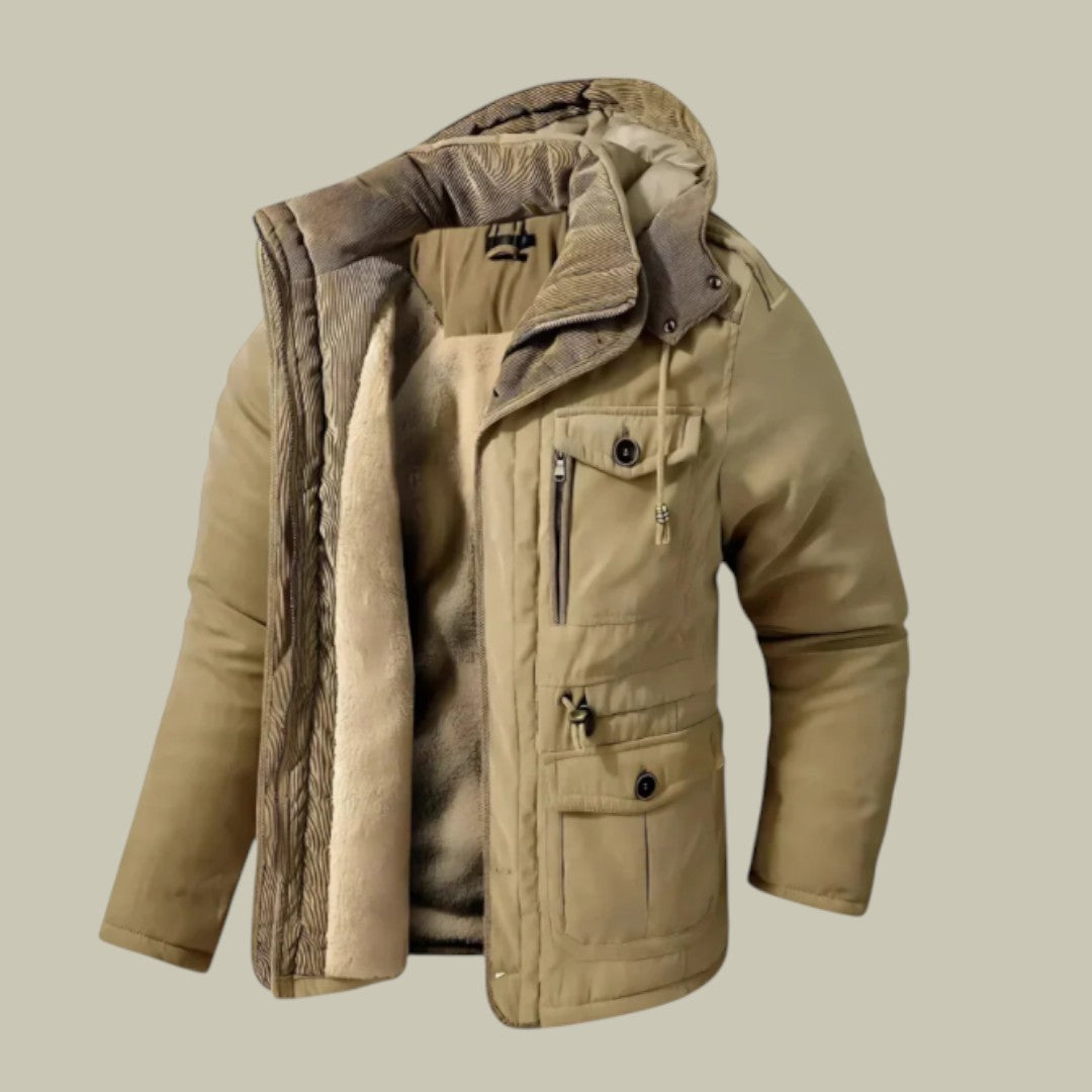 Mens  Parka Winter Warm Hooded