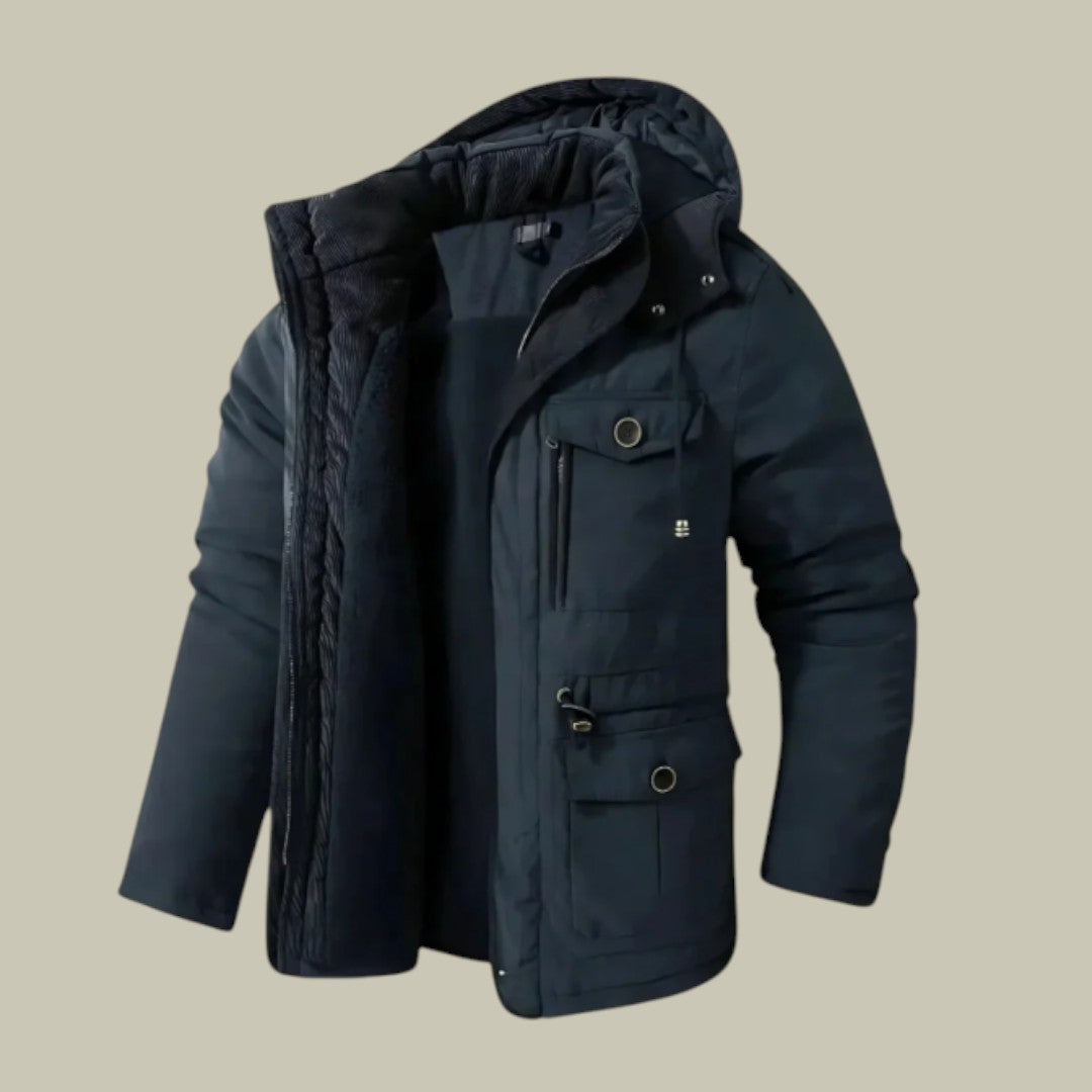 Mens  Parka Winter Warm Hooded