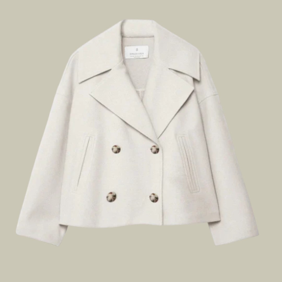 Womens Jacket Short Autumn with Buttons
