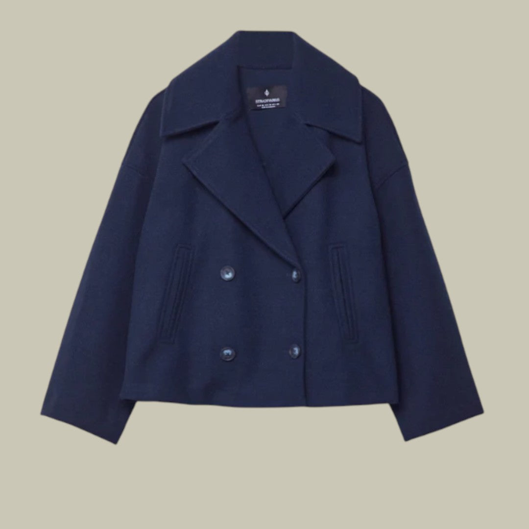 Womens Jacket Short Autumn with Buttons