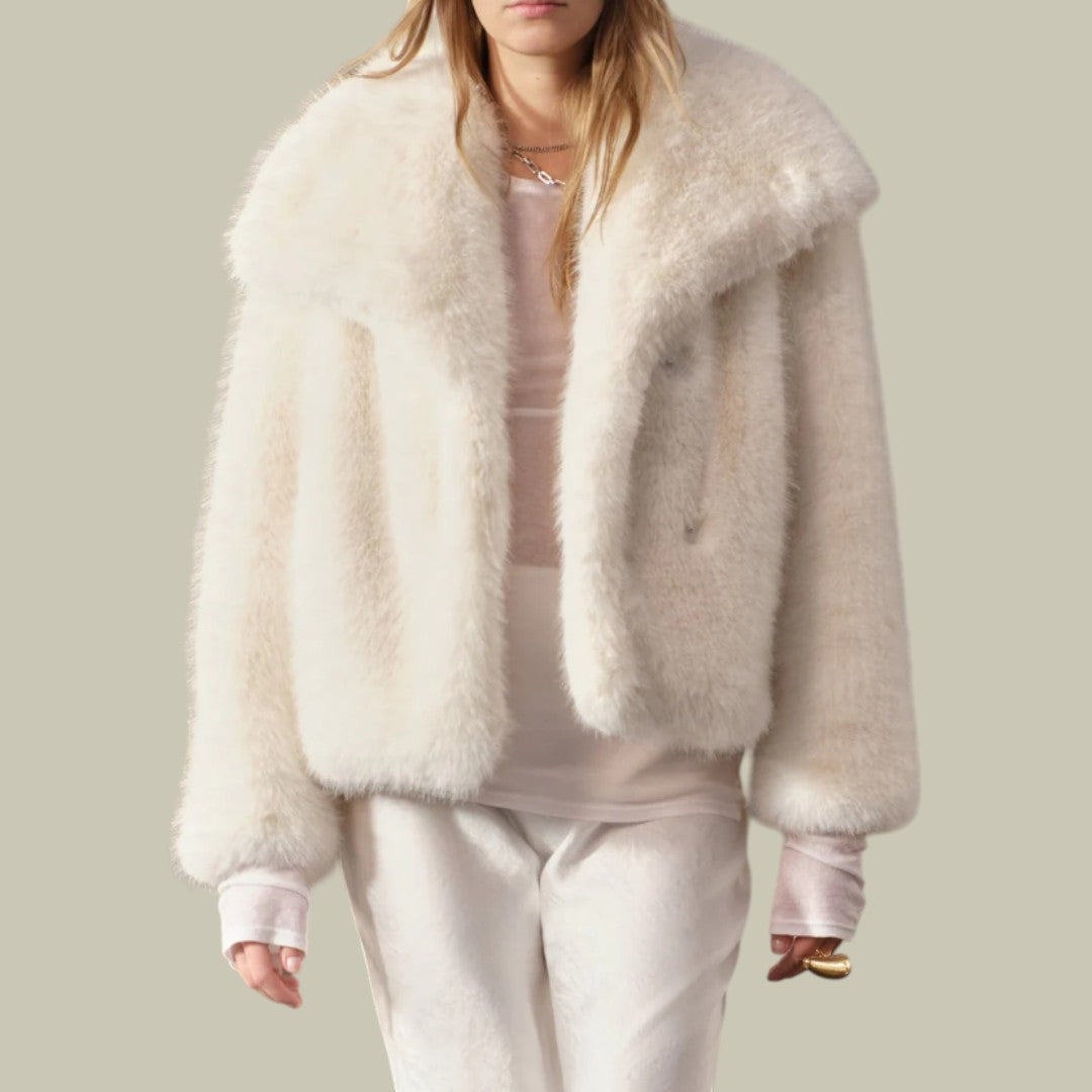 Womens Jacket Fluffy Coat Warm