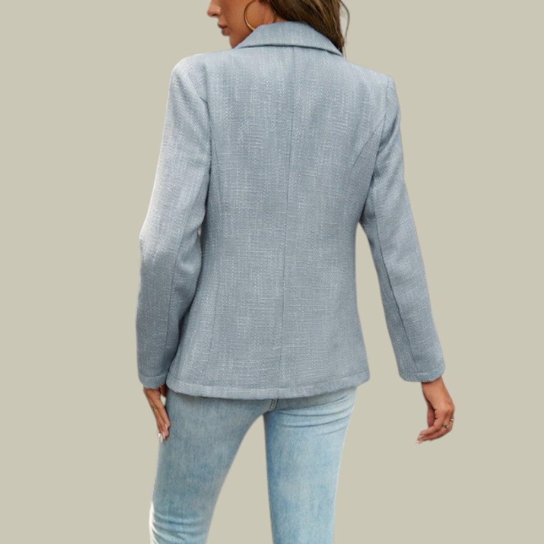 Womens Blazer Jacket Light Blue