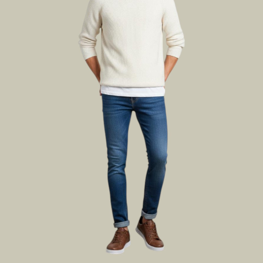 Mens Sneakers Leather Comfort