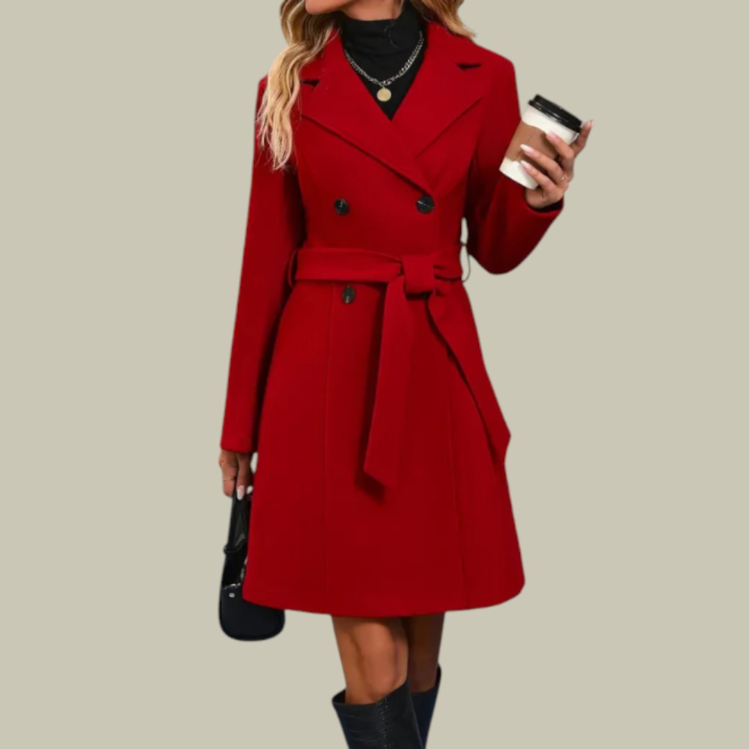 Womens Trench Coat Double Breasted