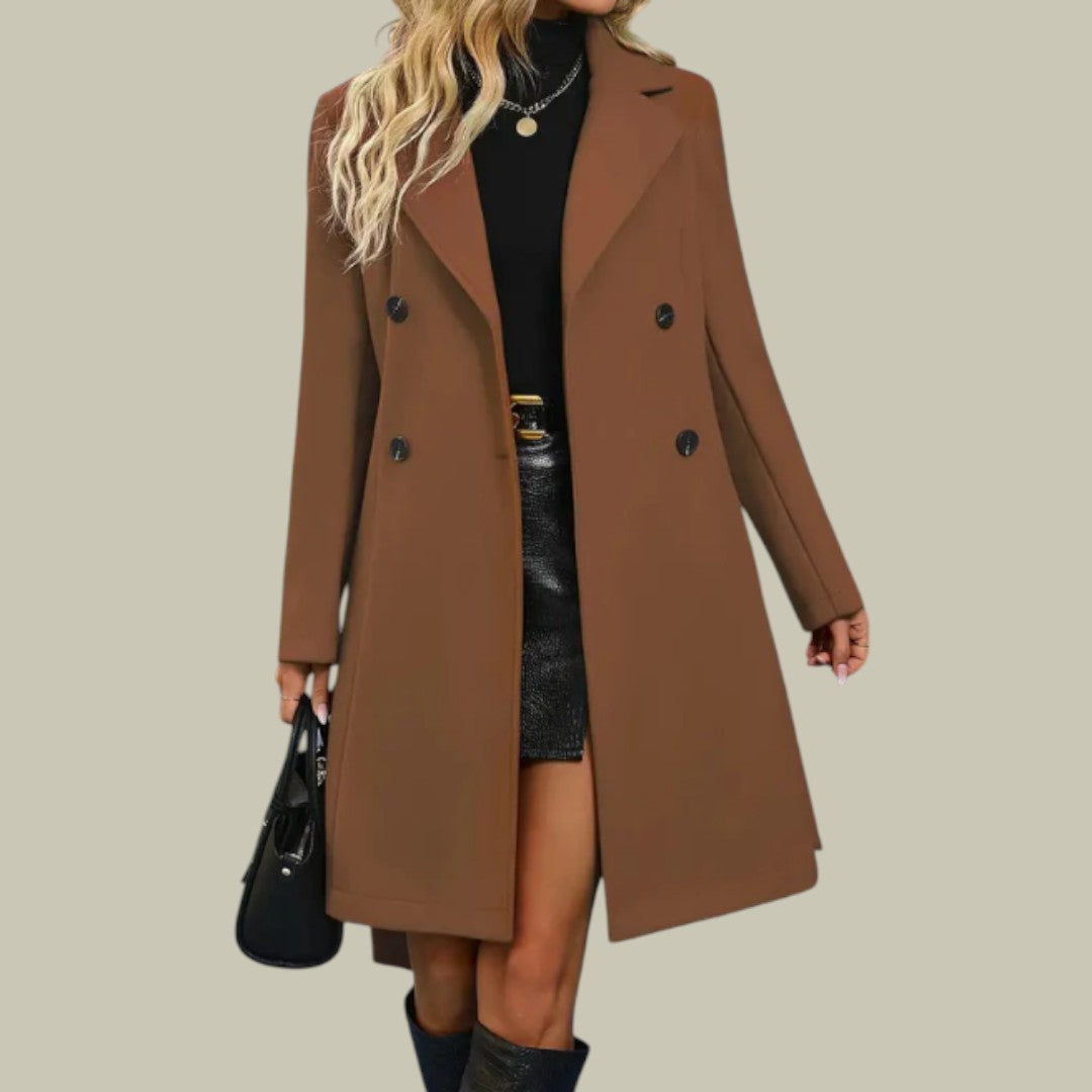 Womens Trench Coat Double Breasted