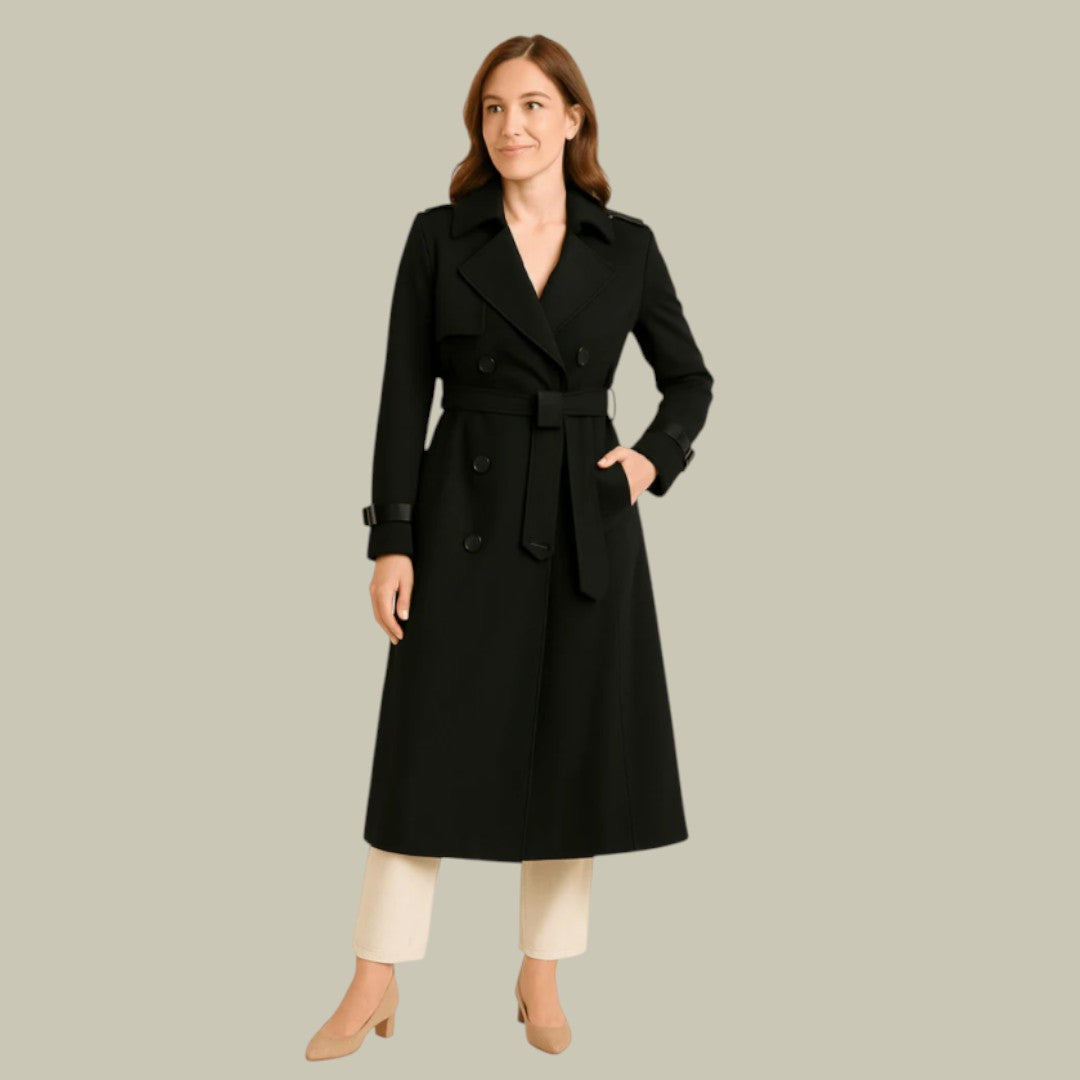 Womens Trench Coat Belted Autumn