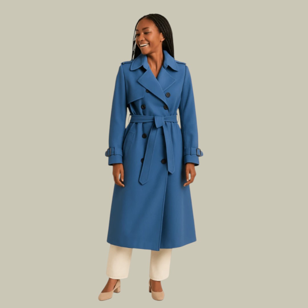 Womens Trench Coat Belted Autumn