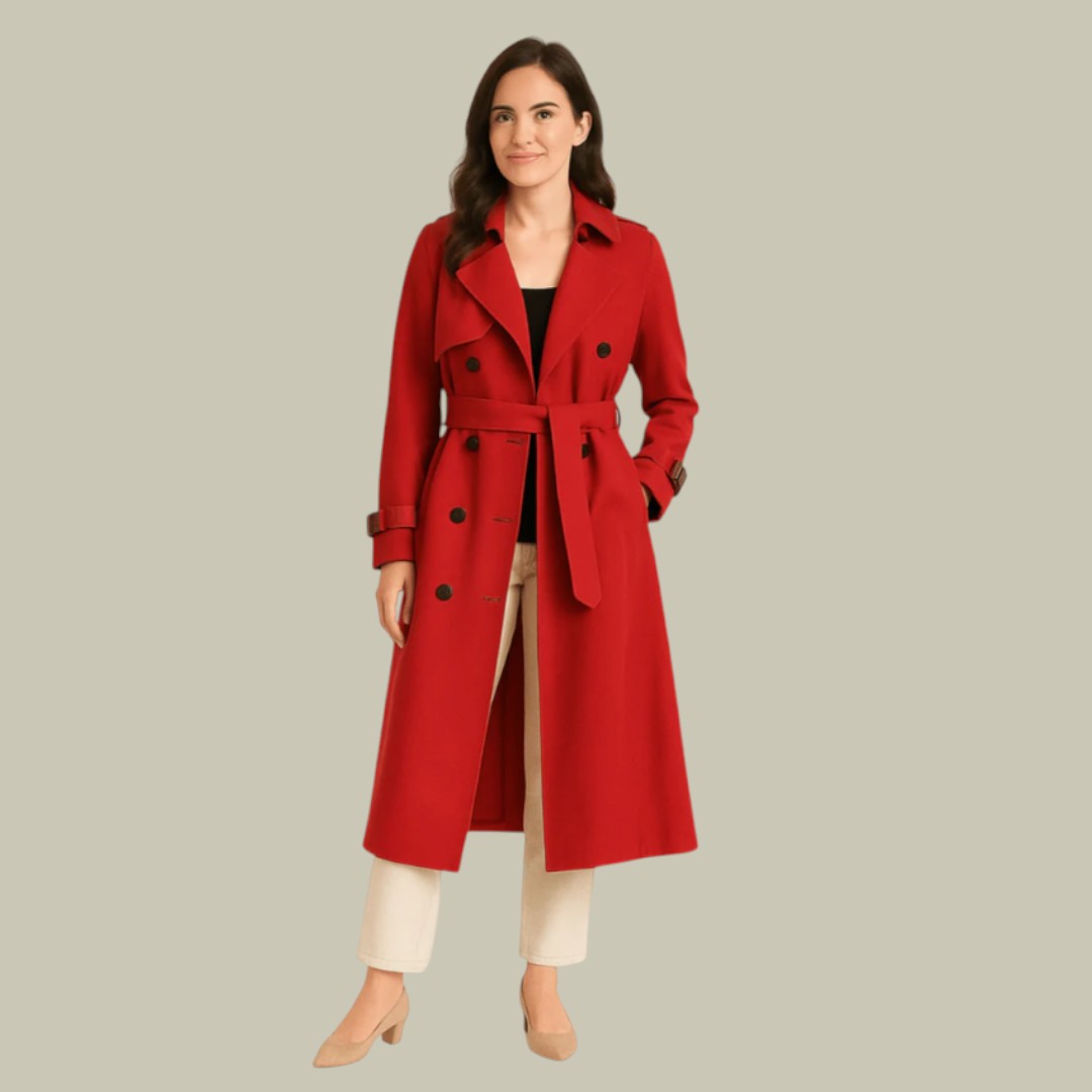 Womens Trench Coat Belted Autumn