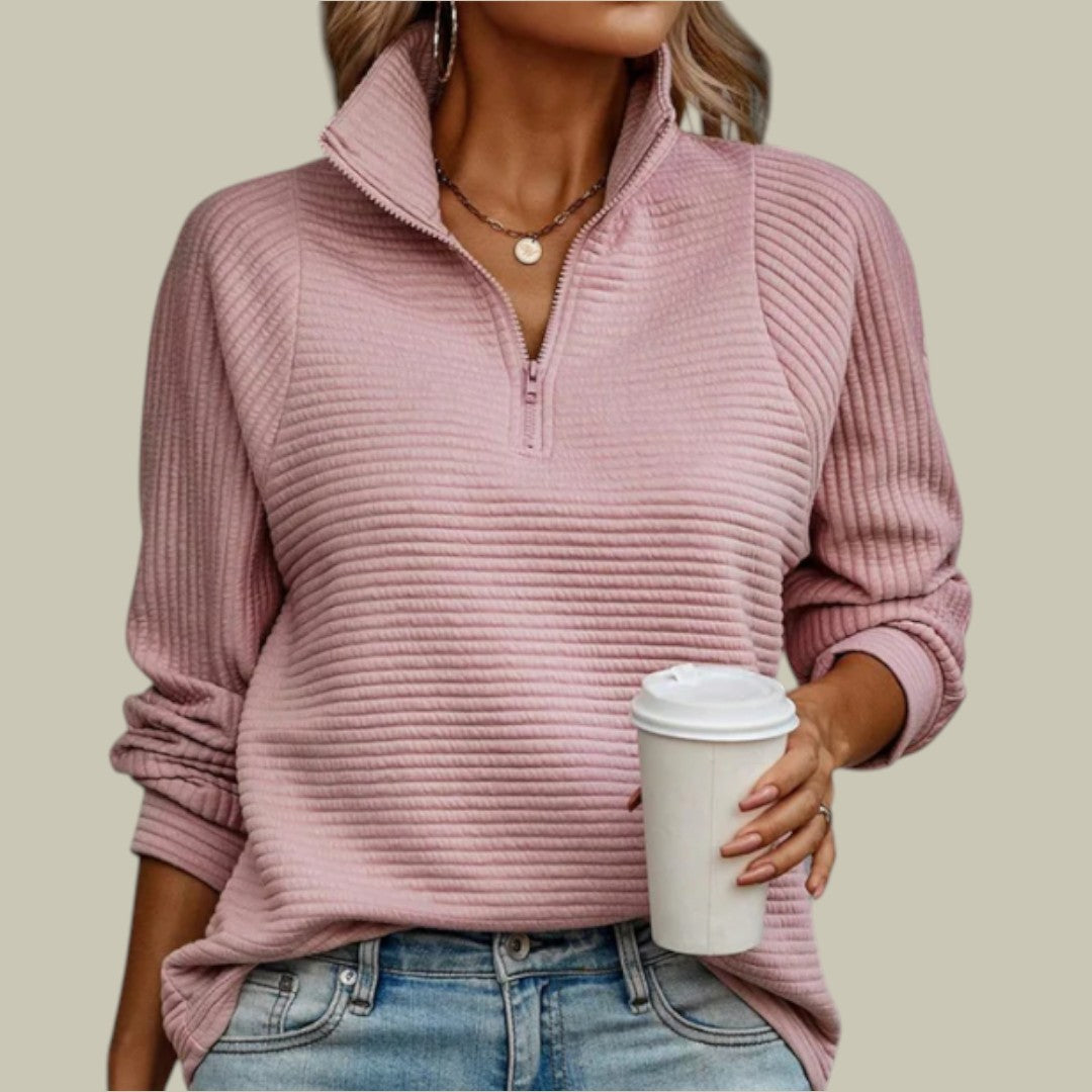 Womens Jumper Half-Zipper