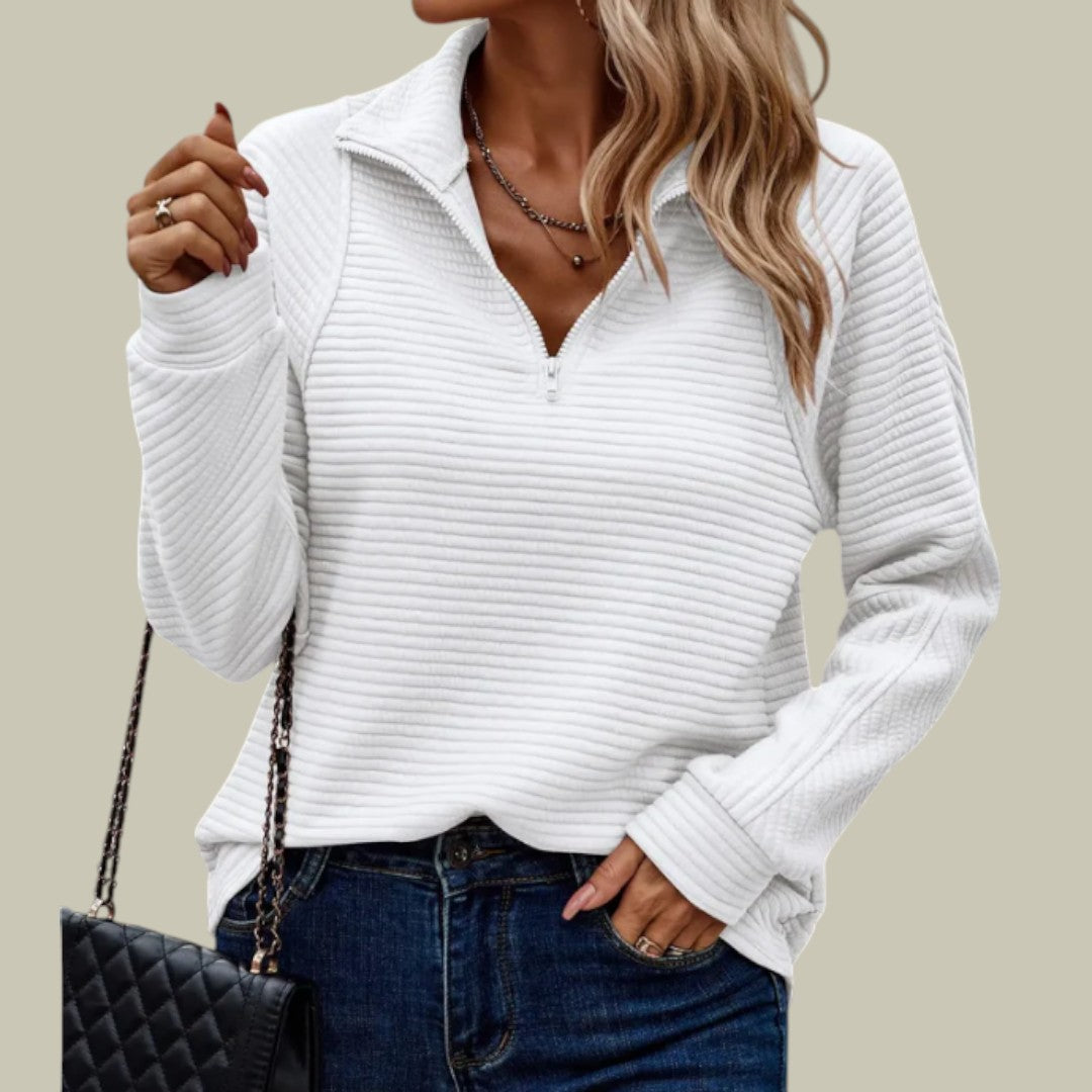 Womens Jumper Half-Zipper