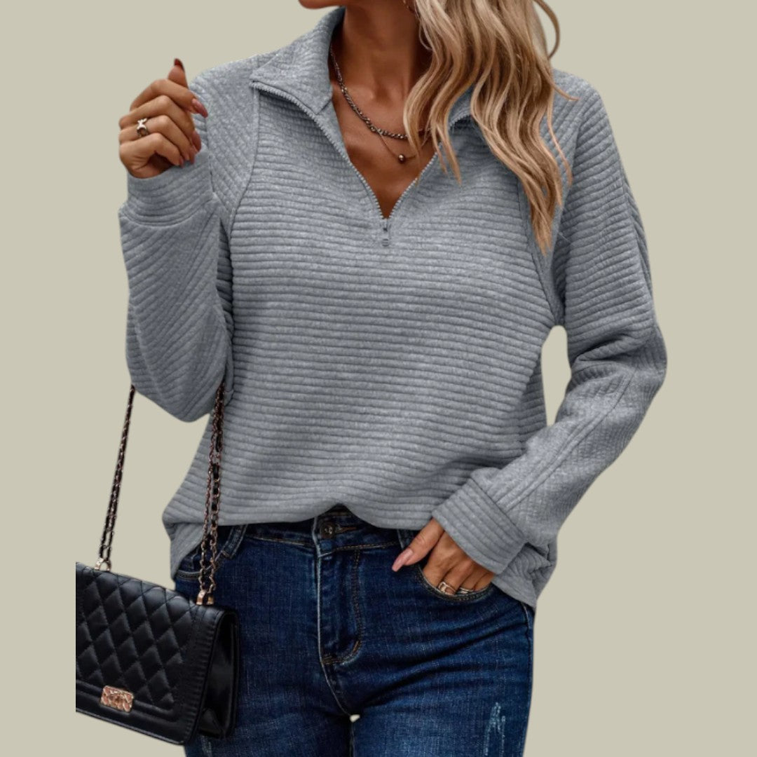 Womens Jumper Half-Zipper