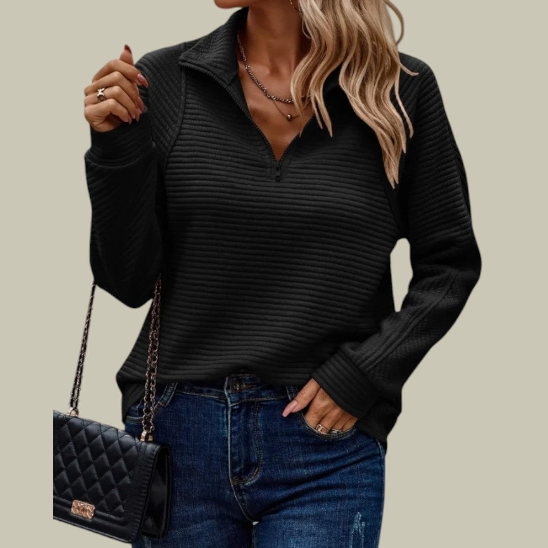 Womens Jumper Half-Zipper