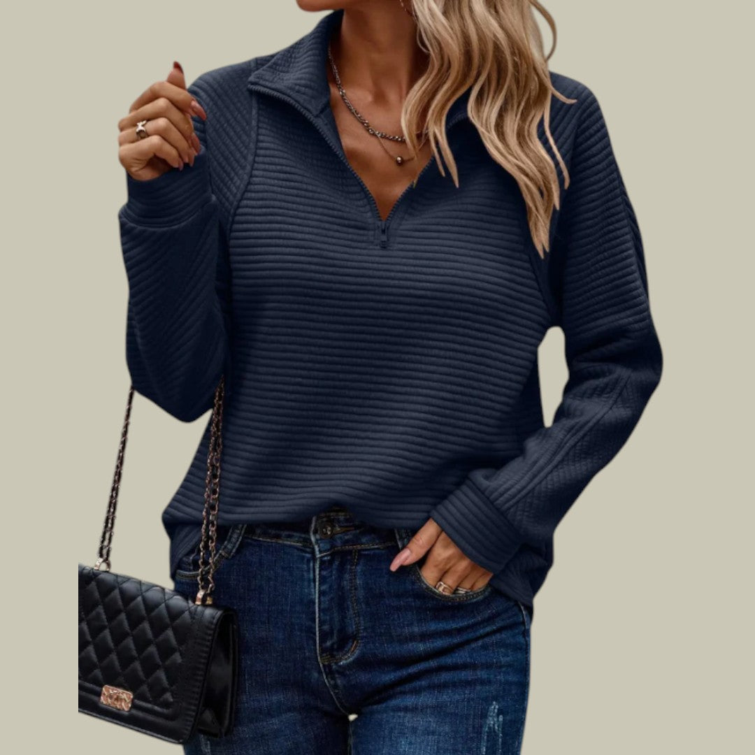 Womens Jumper Half-Zipper