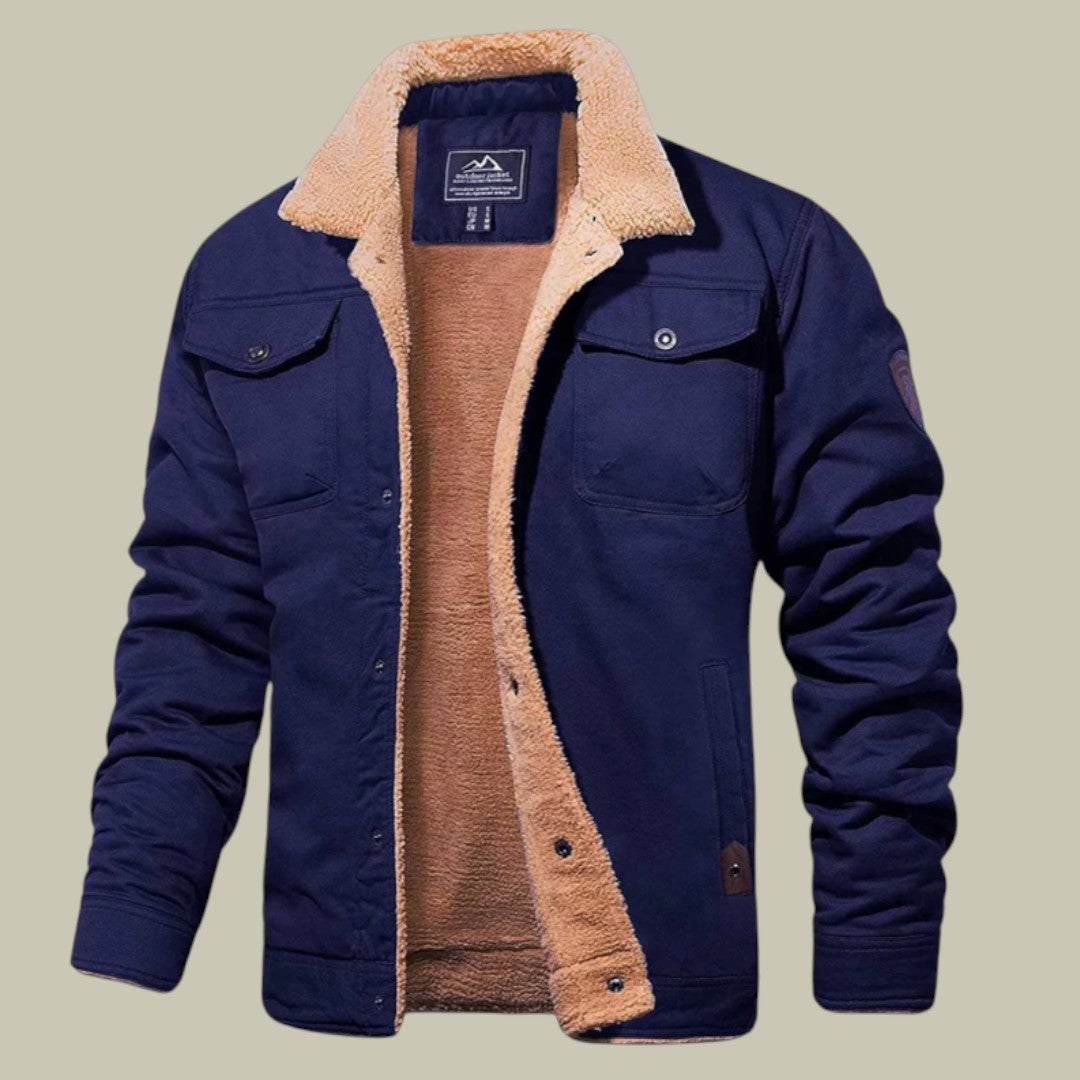Mens Bomber Jacket Denim Autumn