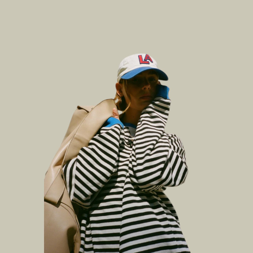 Womens Striped Oversized Shirt
