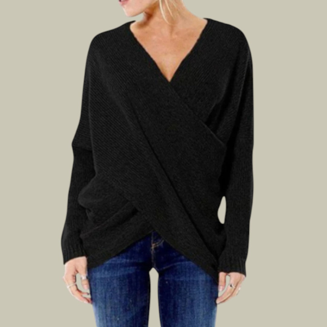 Womens Shirt V-Neck Autumn