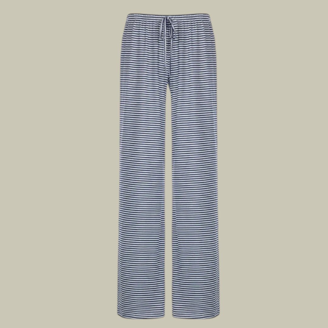 Womens Pants Striped Loose Fit