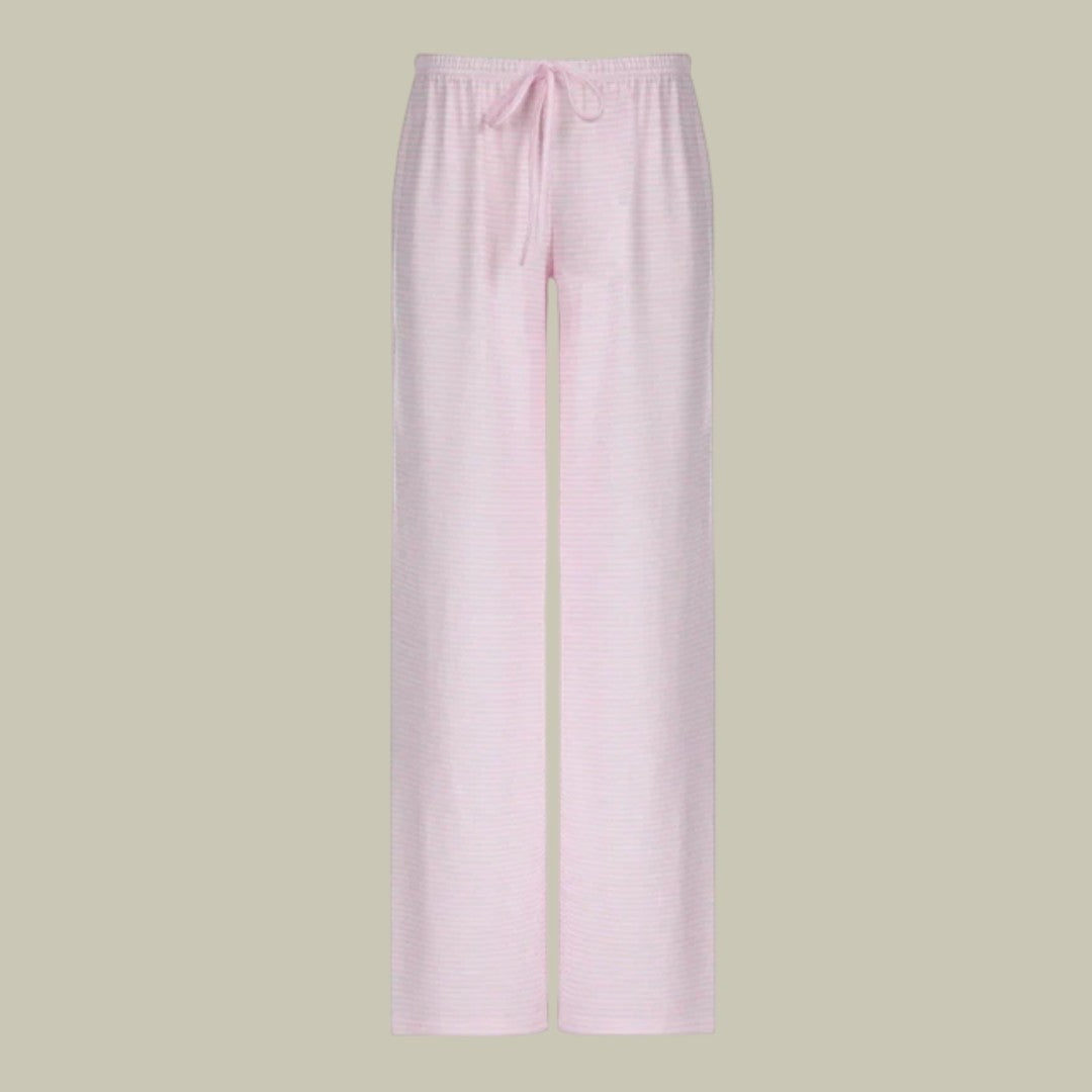 Womens Pants Striped Loose Fit