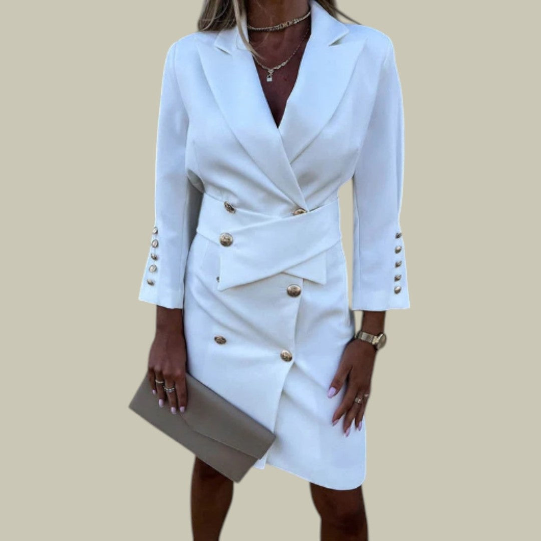 Womens Blazer Dress Double Breasted