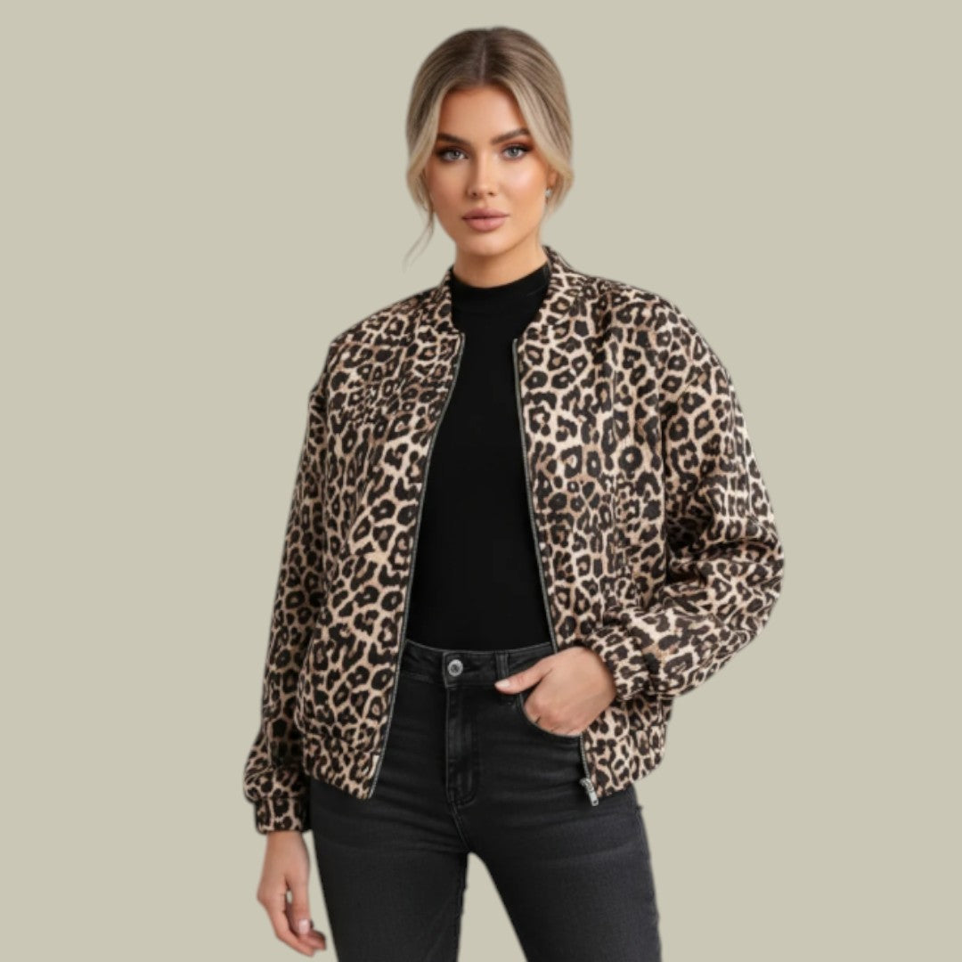 Womens Leopard Print Jacket Autumn