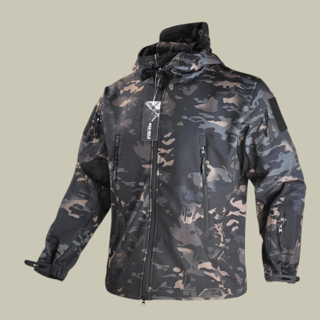 Mens Jacket Hooded Windproof