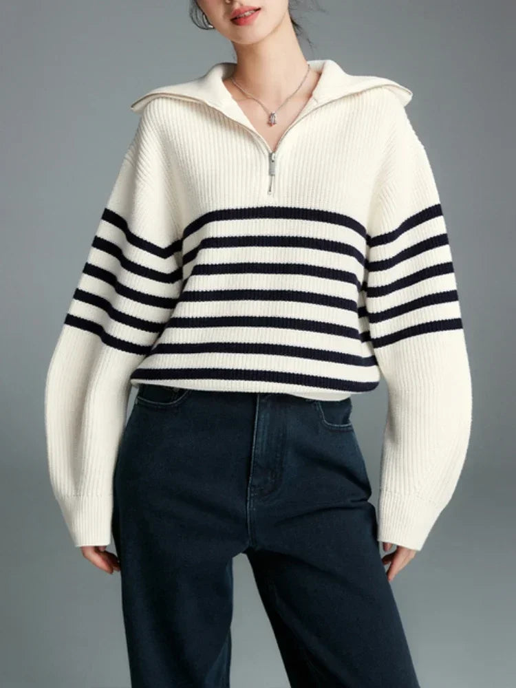 Classy Striped Pullover