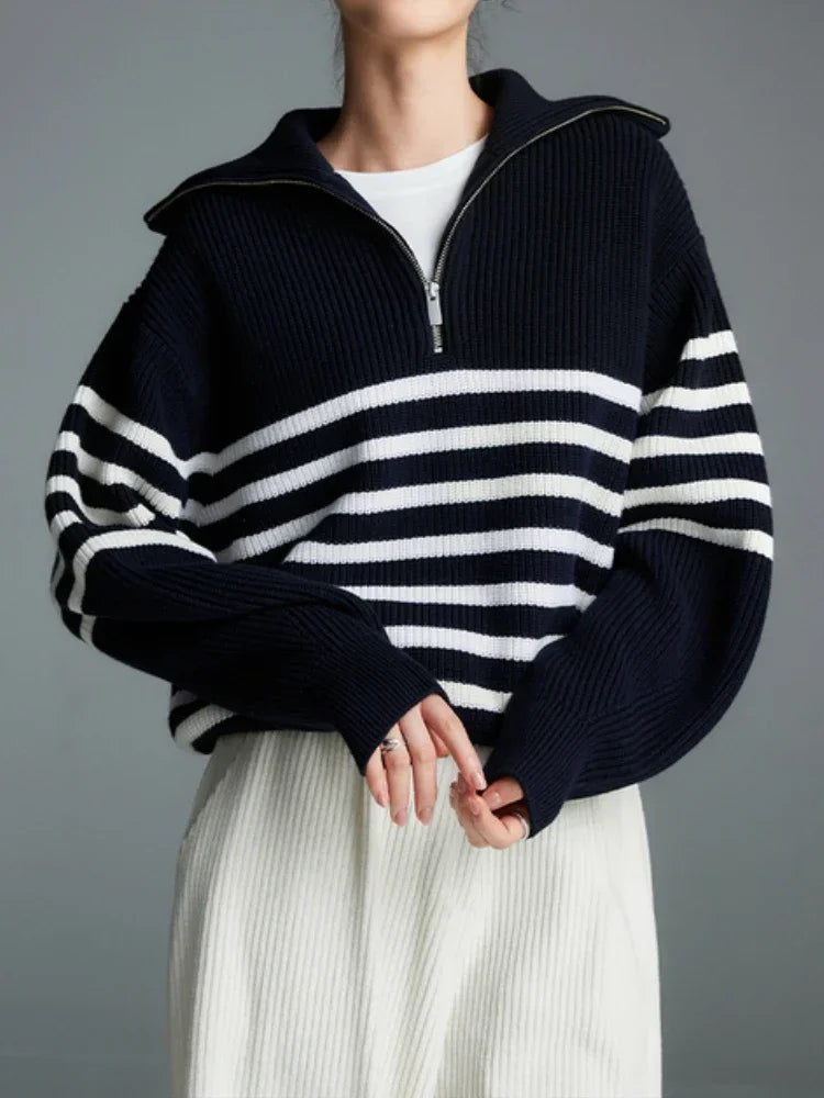 Classy Striped Pullover