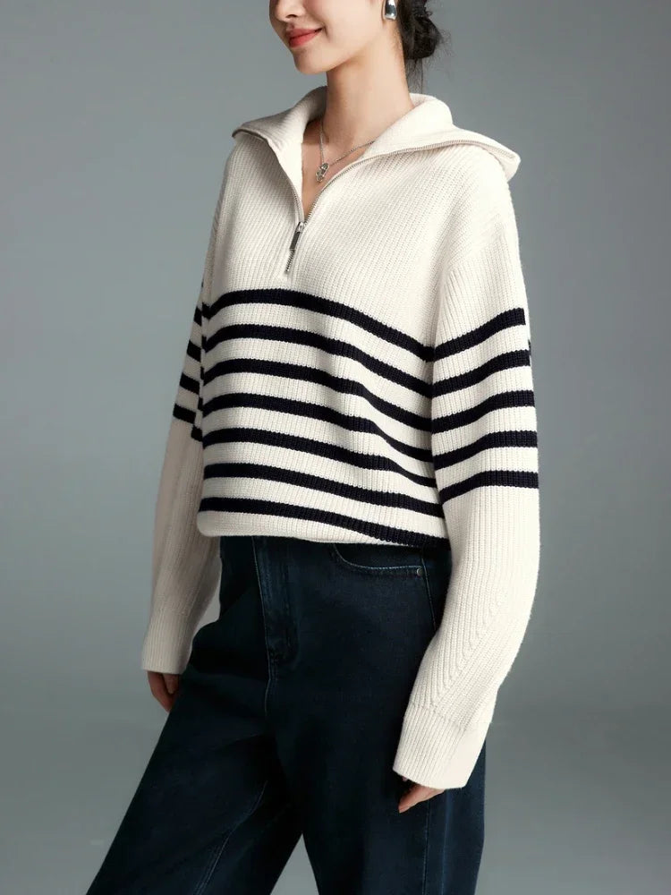 Classy Striped Pullover