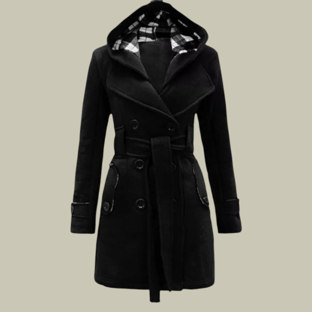 Womens Hooded Trench Coat