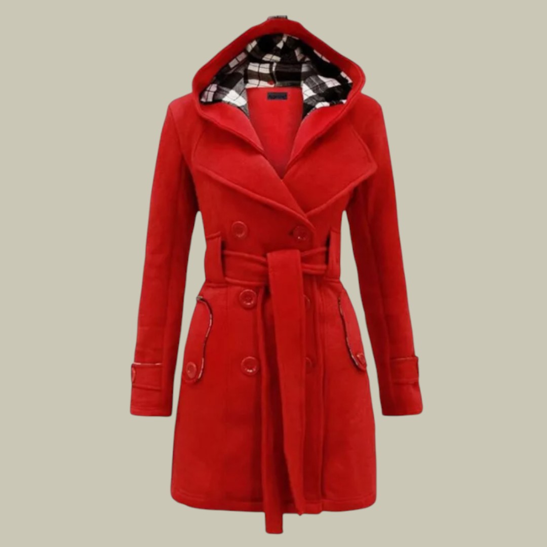 Womens Hooded Trench Coat