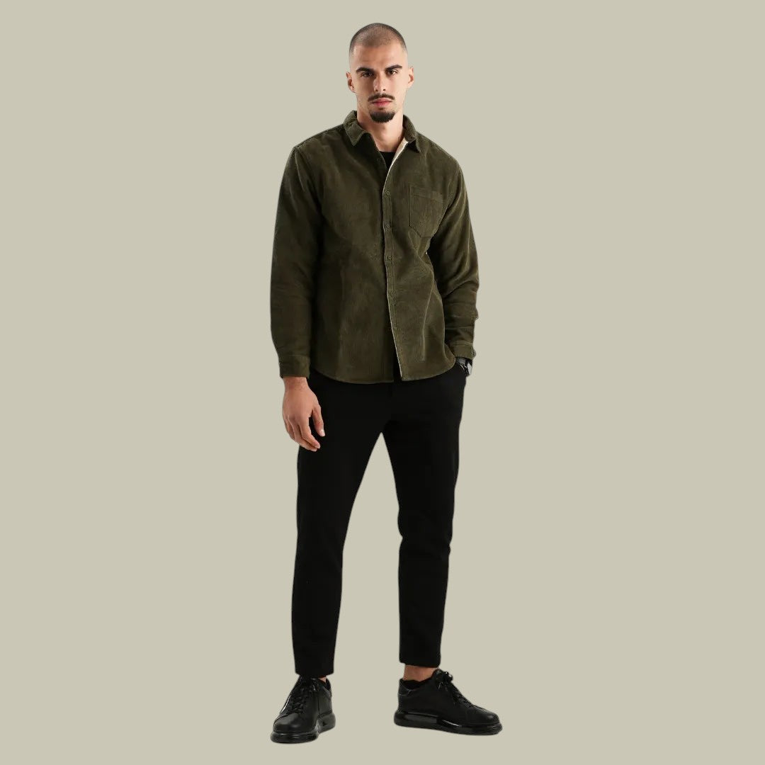 Mens Corduroy Shirt Long Sleeve