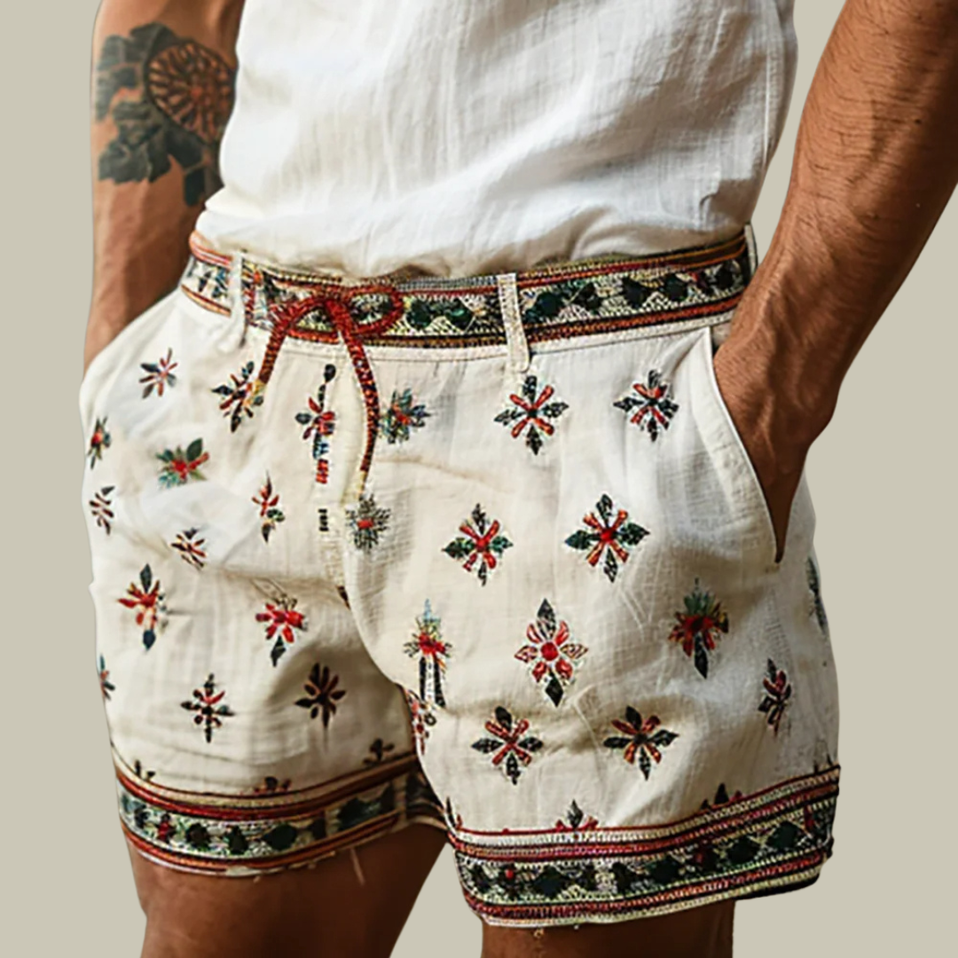 Casual Vintage Linen Short