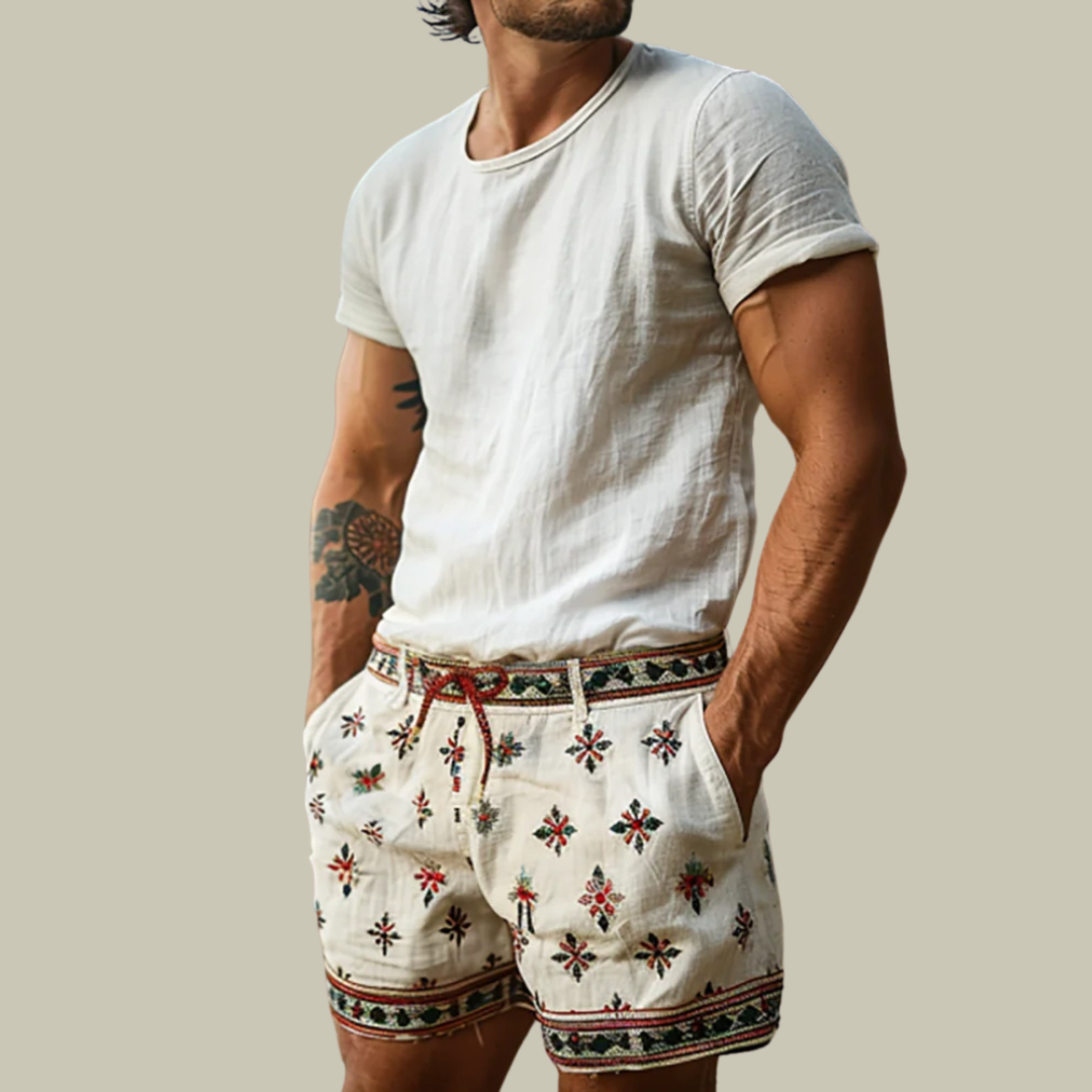 Casual Vintage Linen Short