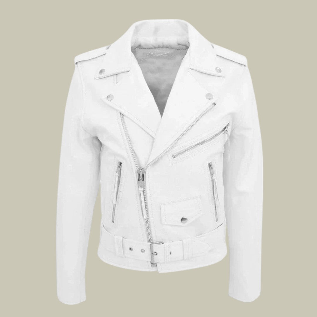 Mens Leather Jacket Short