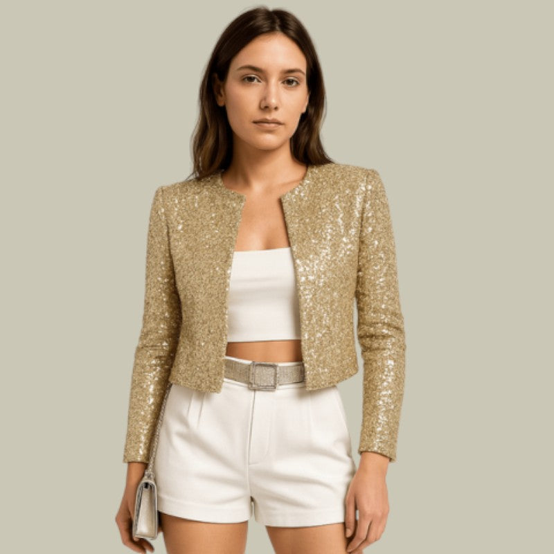 Womens Sequin Evening Jacket