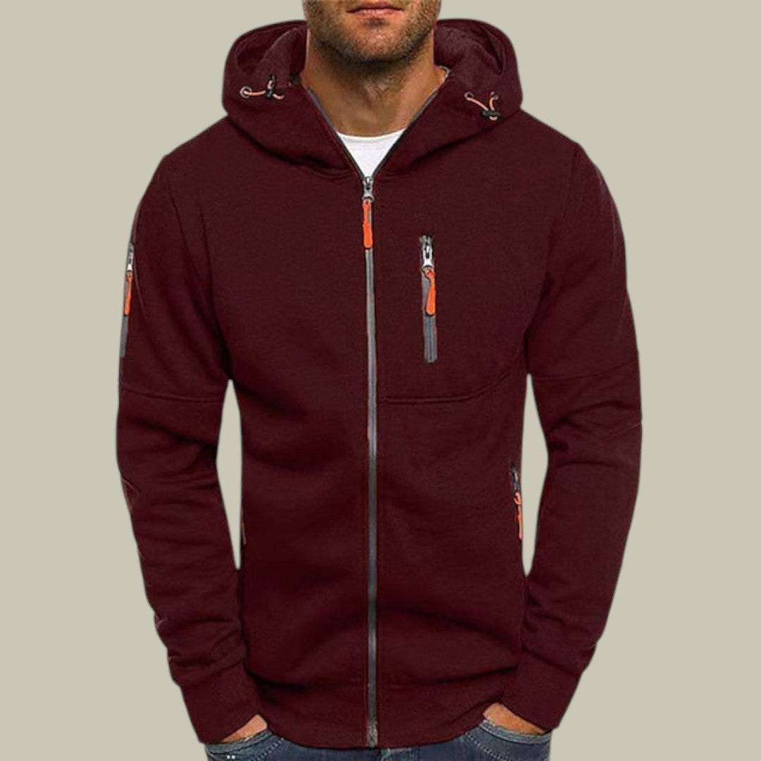 Mens Premium Cardigan Hooded