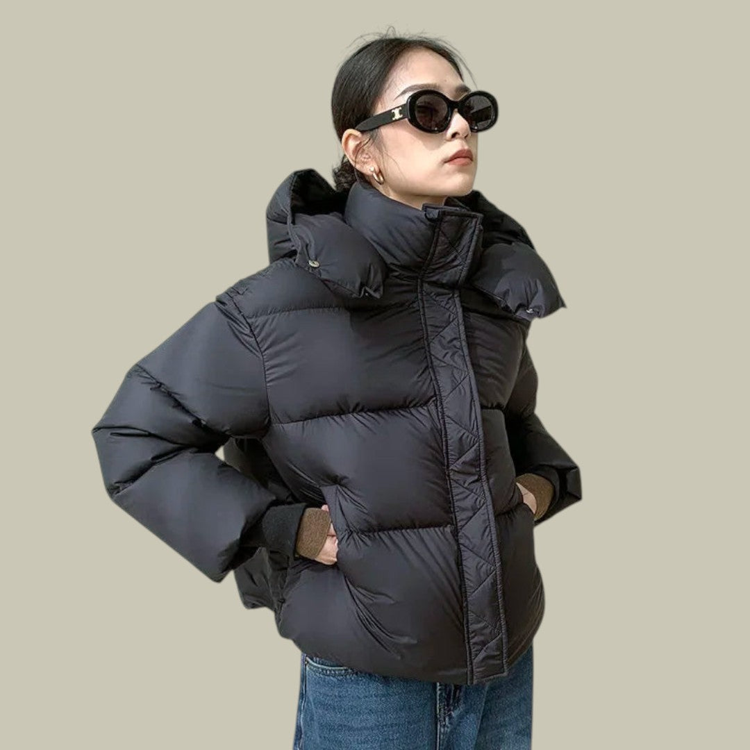 Womens Puffer Jacket Winter Warmth Thick Padded