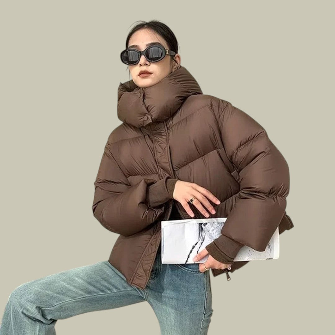 Womens Puffer Jacket Winter Warmth Thick Padded