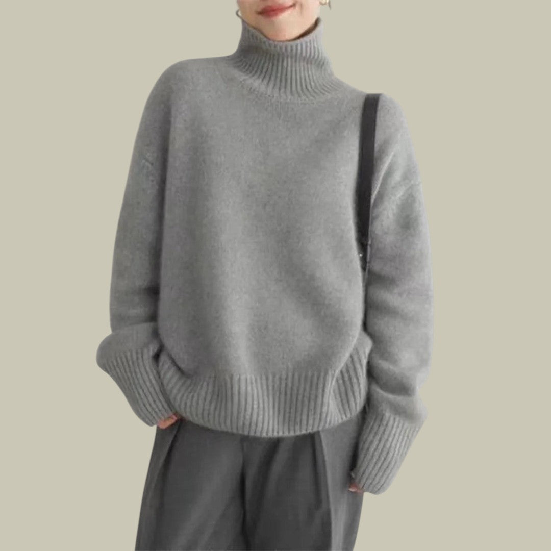 Womens Cashmere Turtleneck Sweater