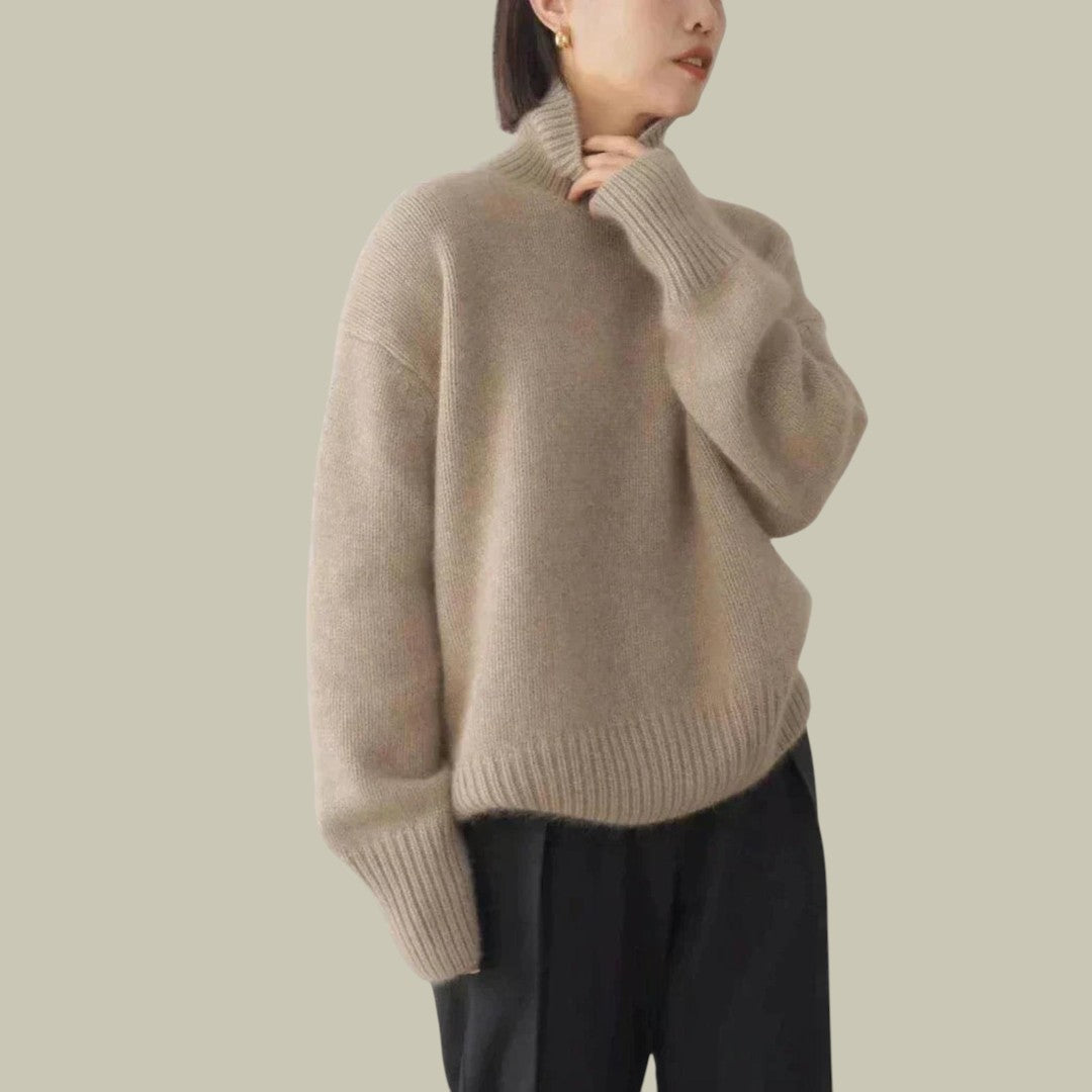 Womens Cashmere Turtleneck Sweater
