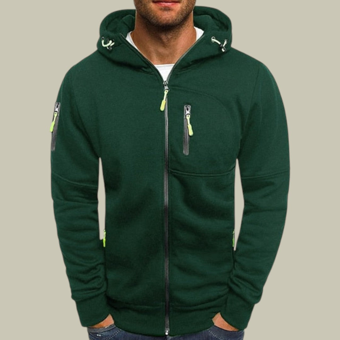 Mens Premium Cardigan Hooded