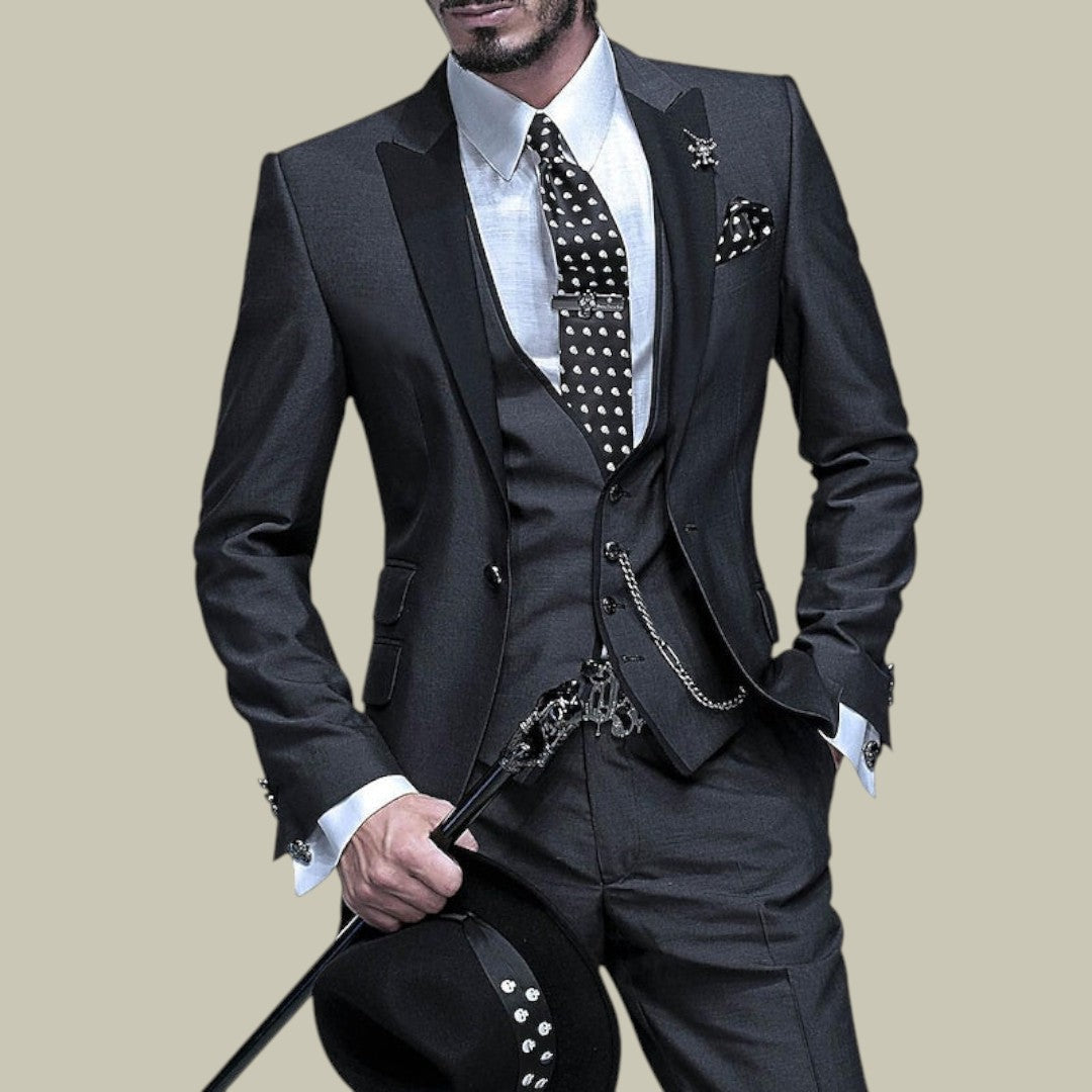 Mens Three-Piece Suit Set