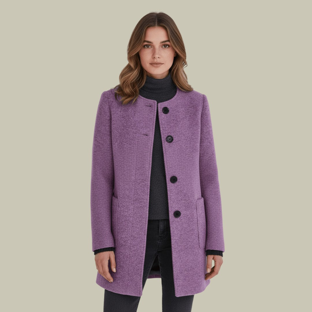 Womens Warm Wool Blend Coat