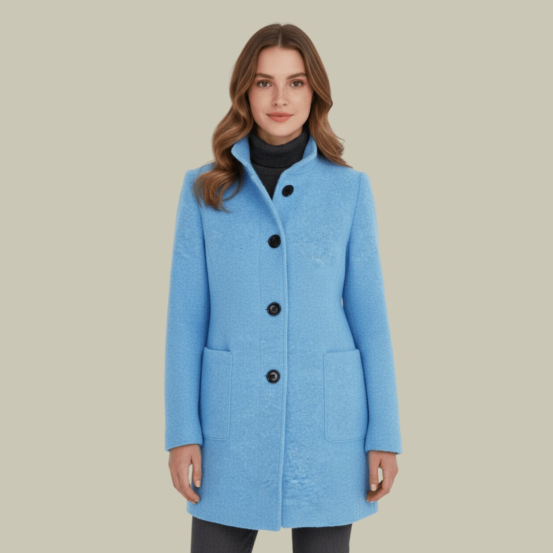 Womens Warm Wool Blend Coat