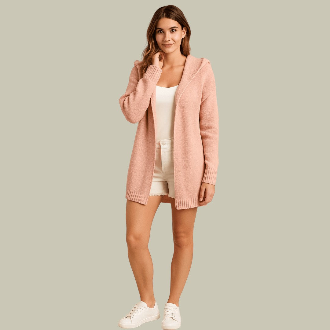 Womens Oversized Hooded Cardigan